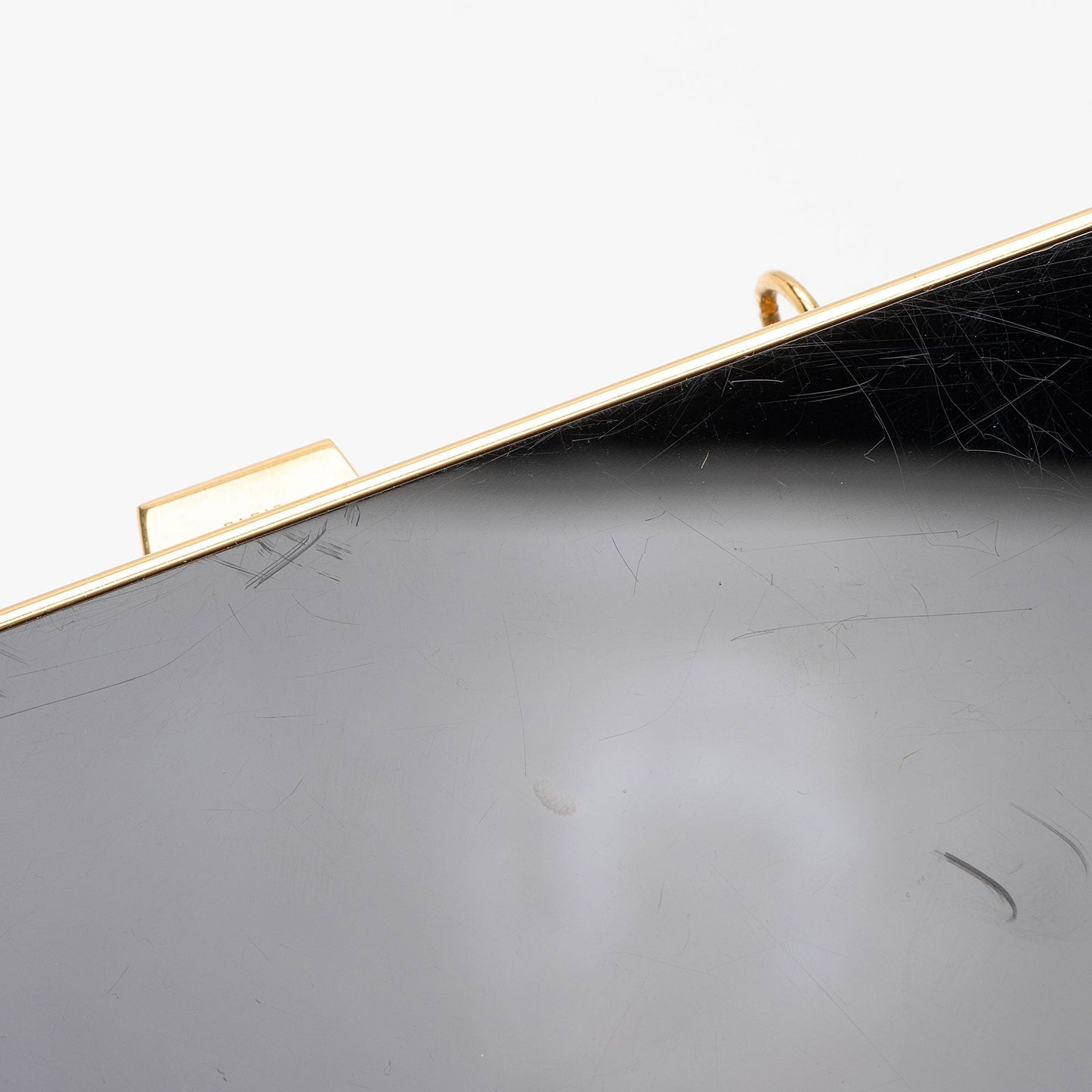 Saint Laurent Plexiglass Minaudiere Tuxedo Monogram Box Shoulder Bag neNwyi