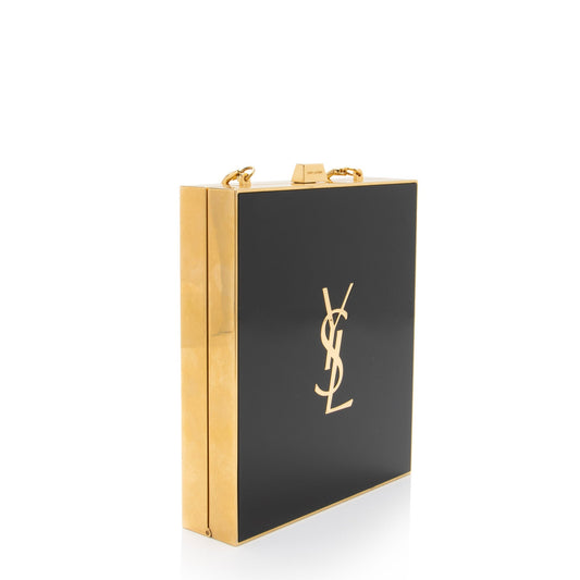 Saint Laurent Plexiglass Minaudiere Tuxedo Monogram Box Shoulder Bag neNwyi