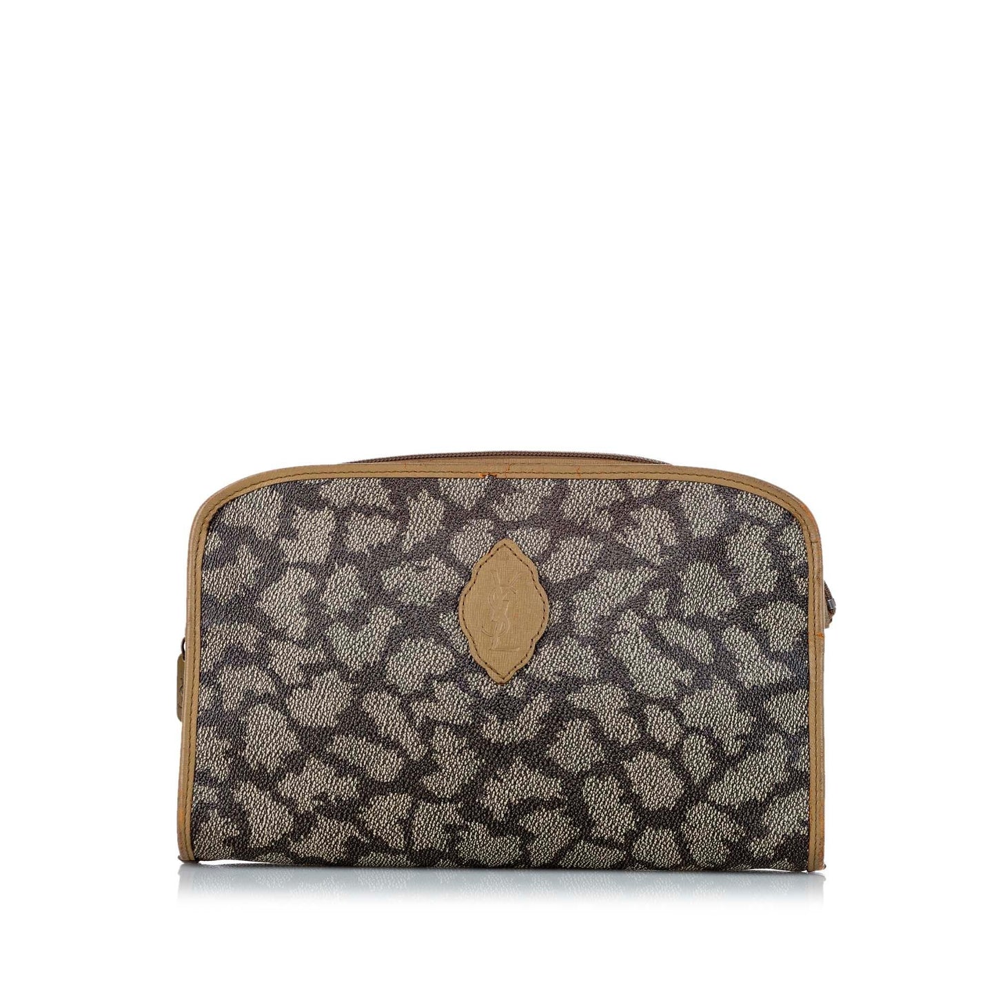 Saint Laurent Printed Leather Clutch Bag (SHG-23003