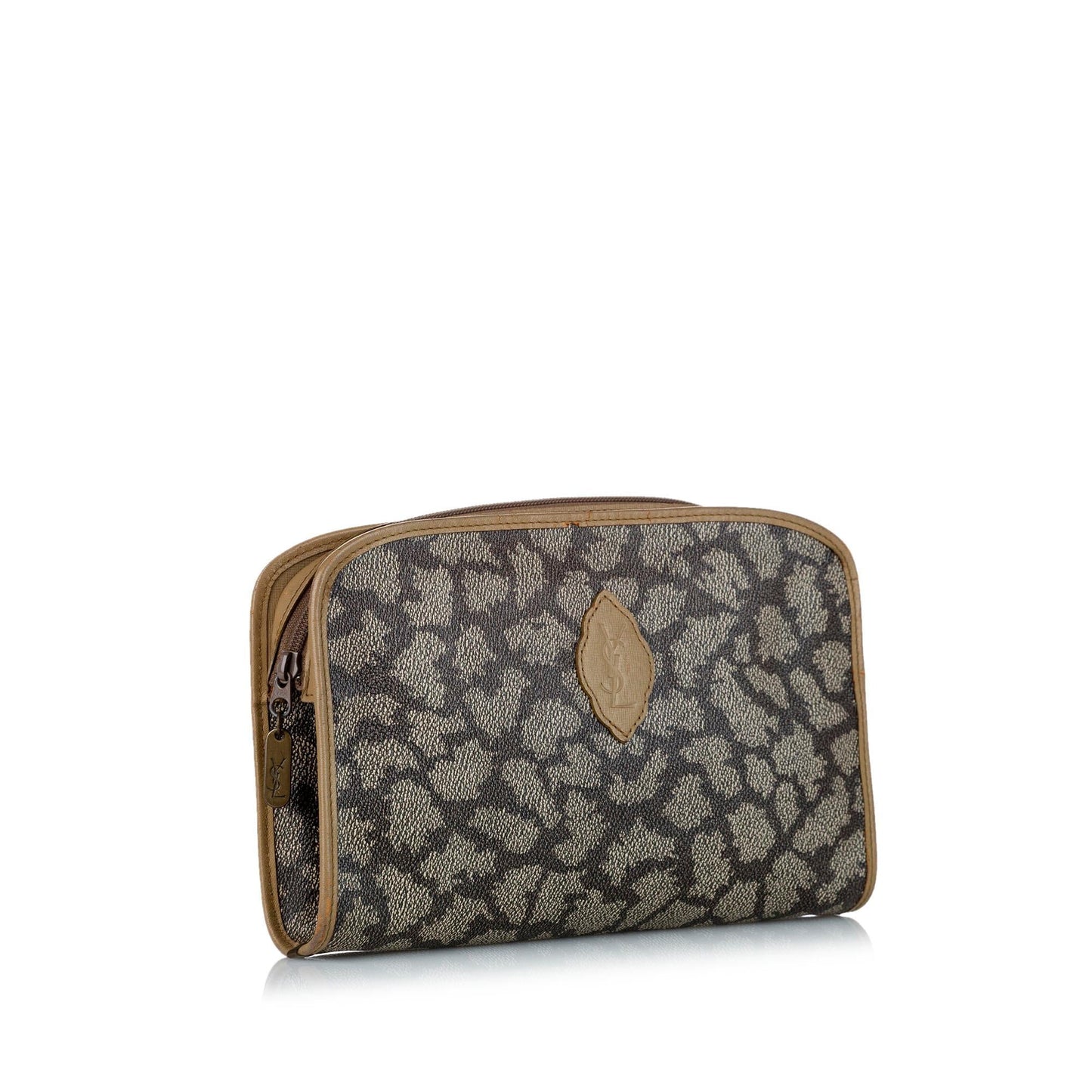 Saint Laurent Printed Leather Clutch Bag (SHG-23003