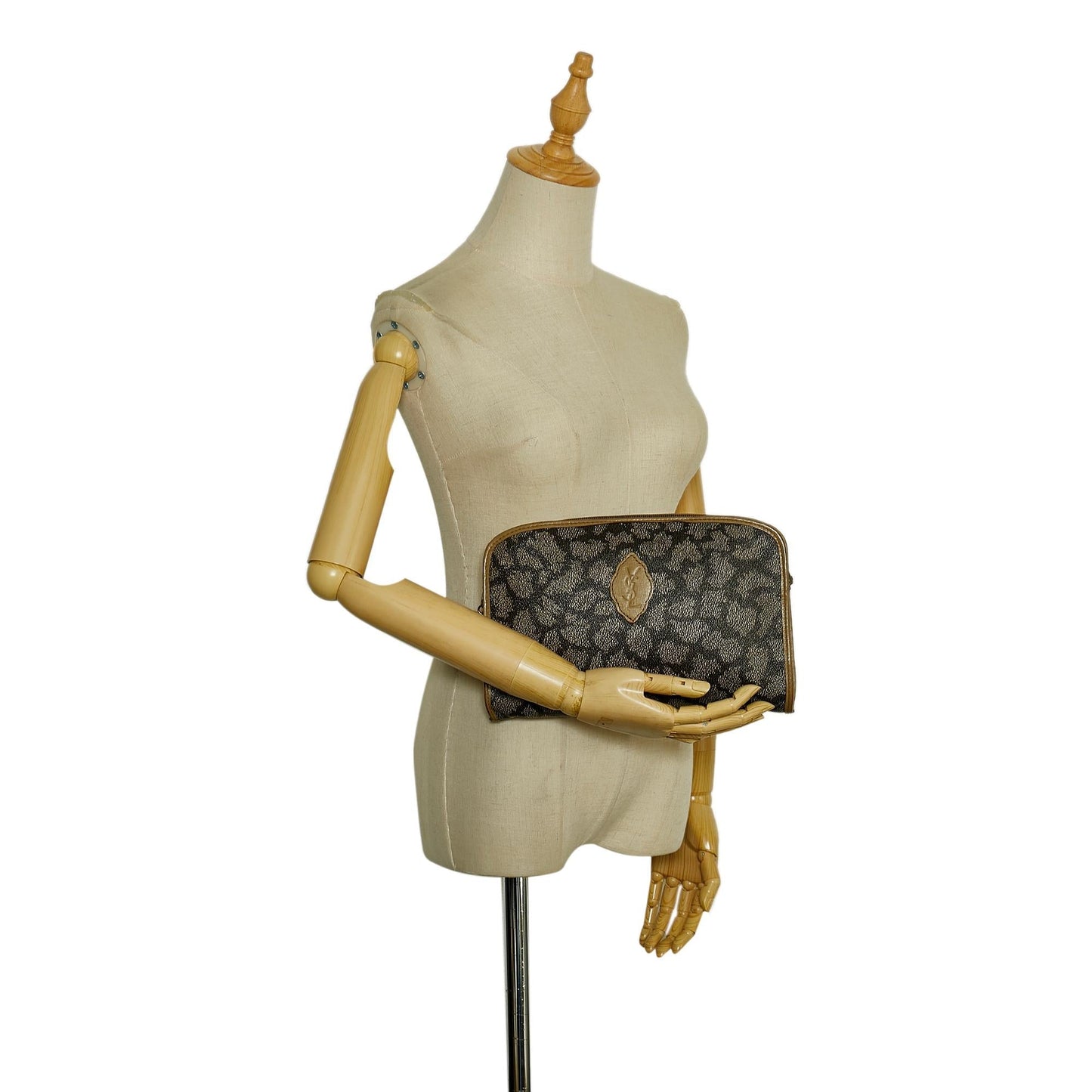Saint Laurent Printed PVC Clutch (SHG-35250
