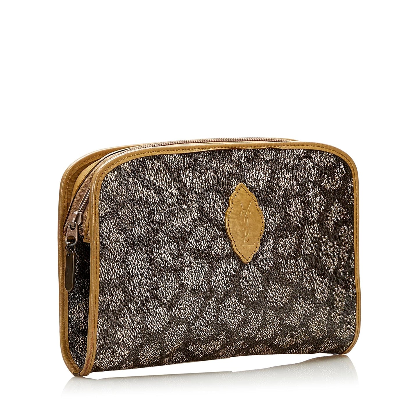 Saint Laurent Printed PVC Clutch (SHG-35250