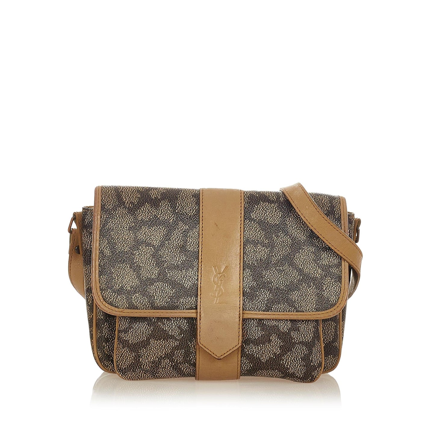 Saint Laurent Printed PVC Crossbody Bag (SHG-26593