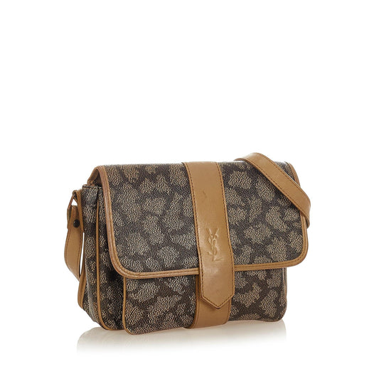 Saint Laurent Printed PVC Crossbody Bag (SHG-26593