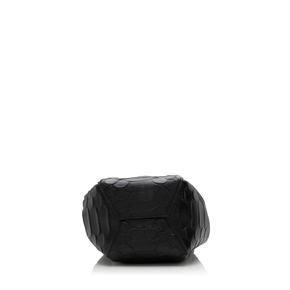 Saint Laurent Python Embossed Calfskin Mini Bucket Bag - FINAL SALE 17106
