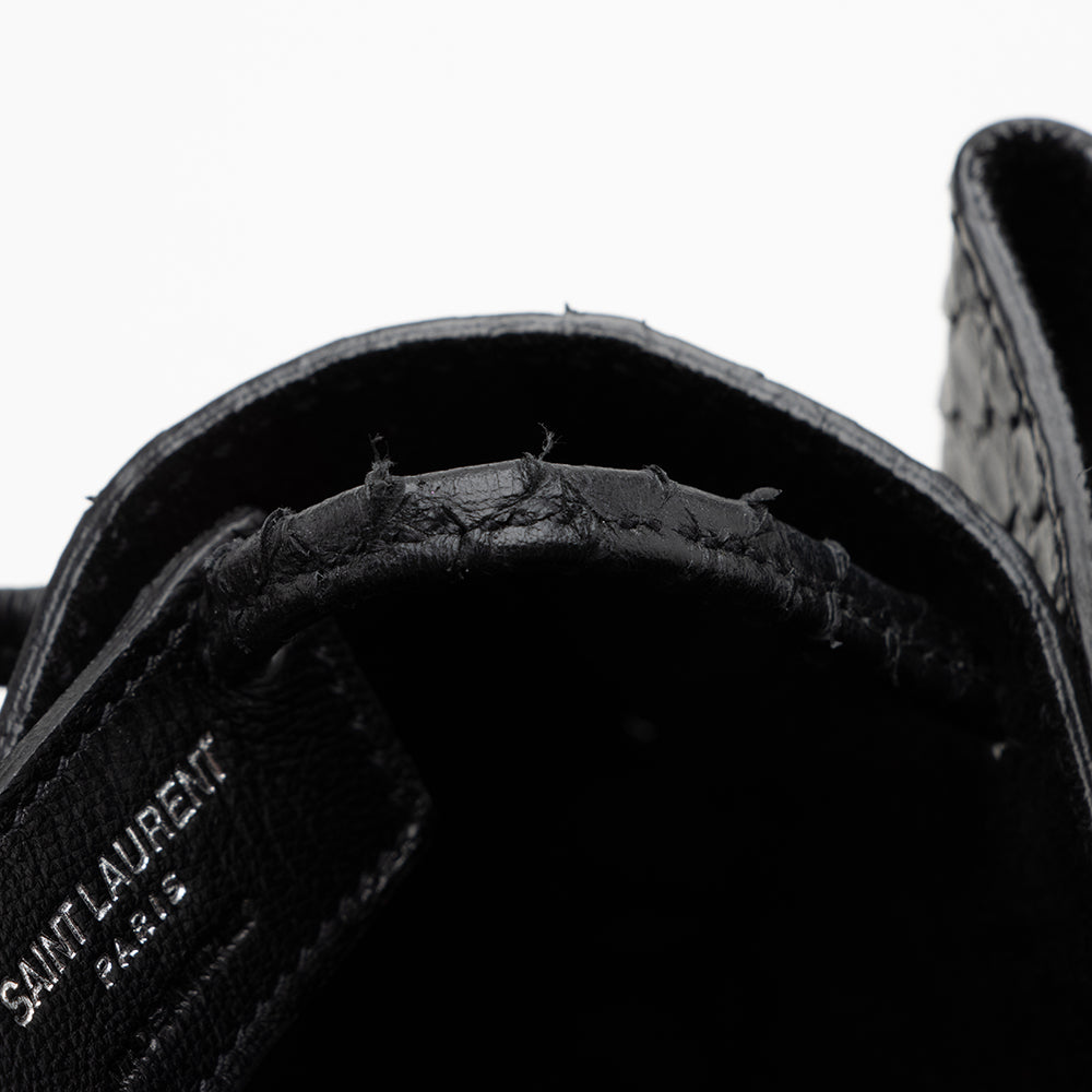 Saint Laurent Python Embossed Calfskin Mini Bucket Bag - FINAL SALE 17106