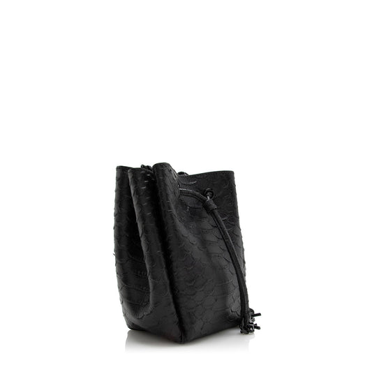 Saint Laurent Python Embossed Calfskin Mini Bucket Bag - FINAL SALE 17106