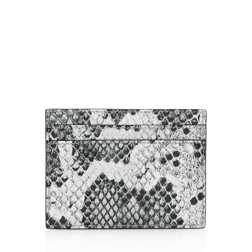 Saint Laurent Python Paris Card Case 19298