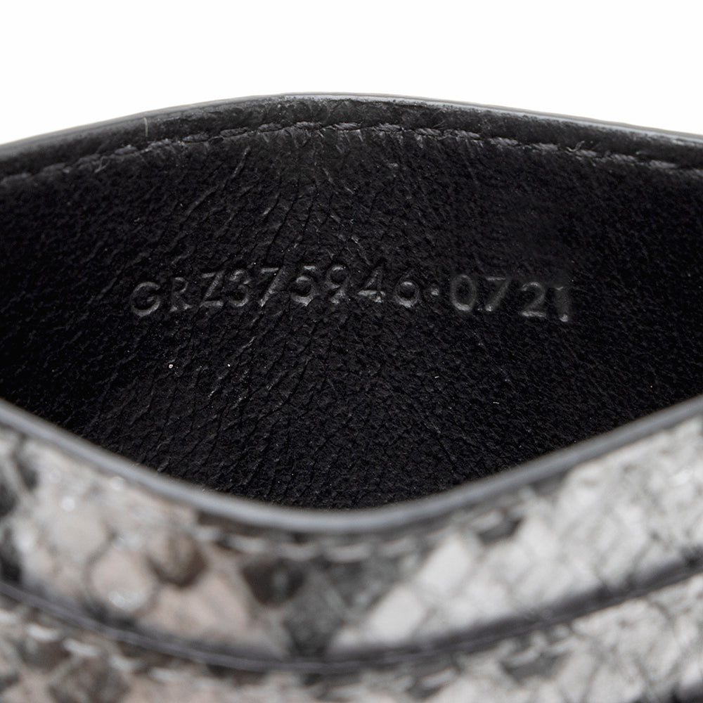 Saint Laurent Python Paris Card Case 19298
