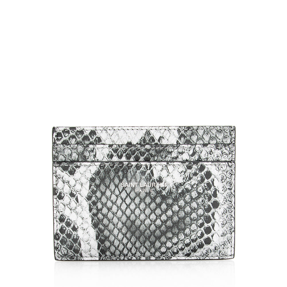 Saint Laurent Python Paris Card Case 19298