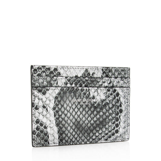 Saint Laurent Python Paris Card Case 19298