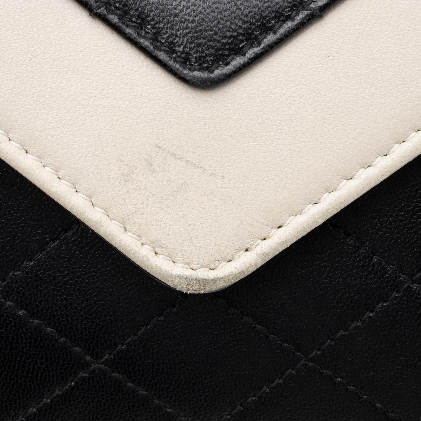 Saint Laurent Quilted Lambskin Monogram Gaby Shoulder Bag 23711