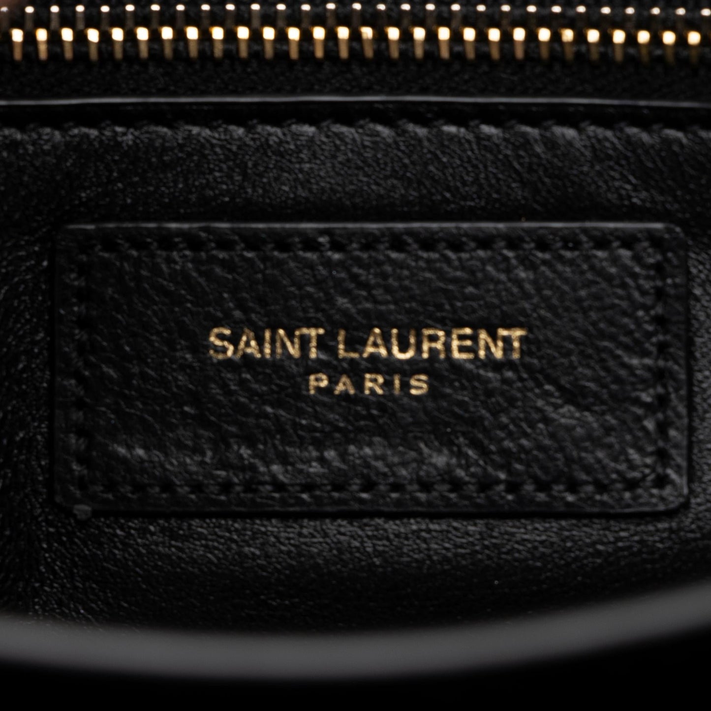 Saint Laurent Quilted Lambskin Monogram Gaby Shoulder Bag 23711