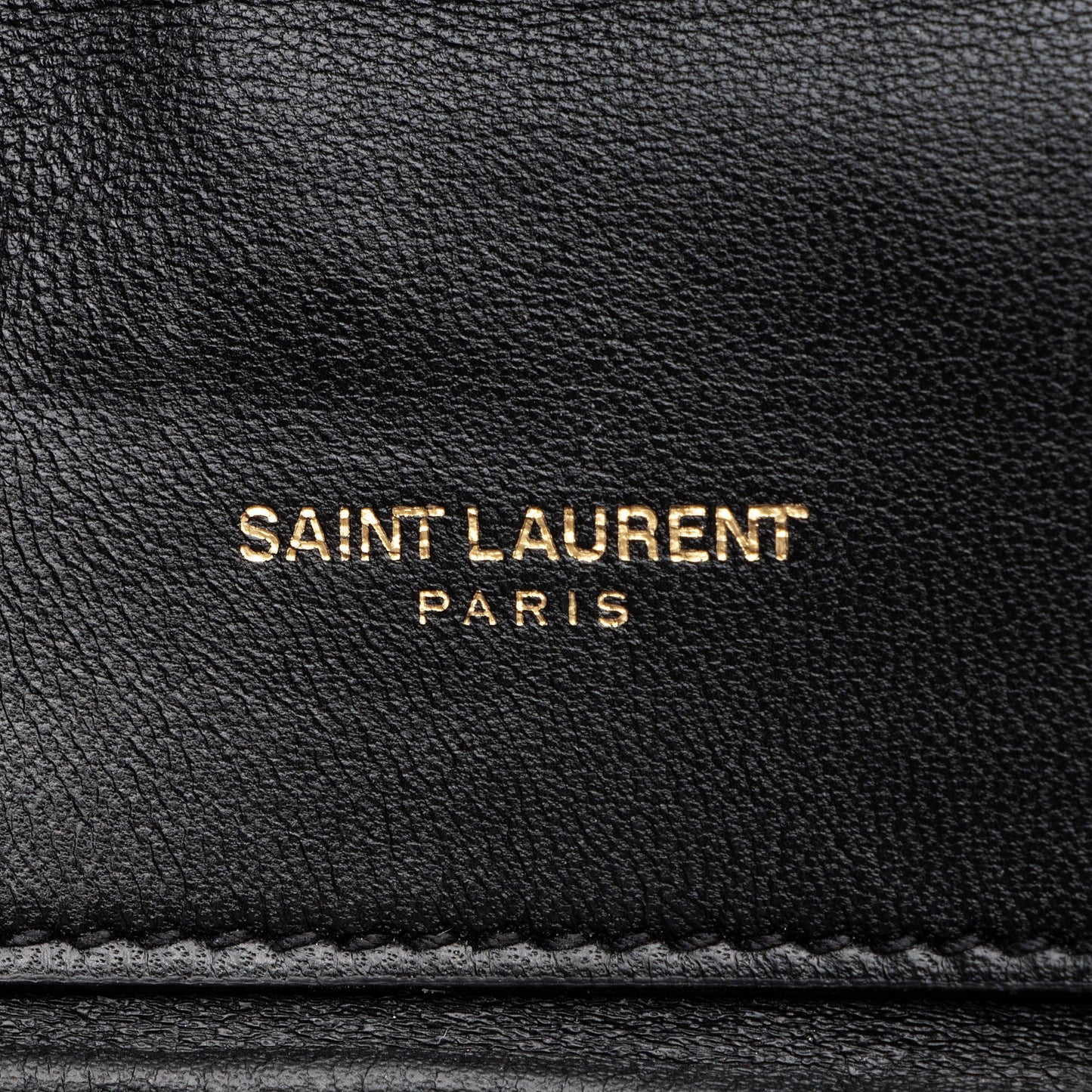 Saint Laurent Quilted Lambskin Monogram Gaby Shoulder Bag 23711