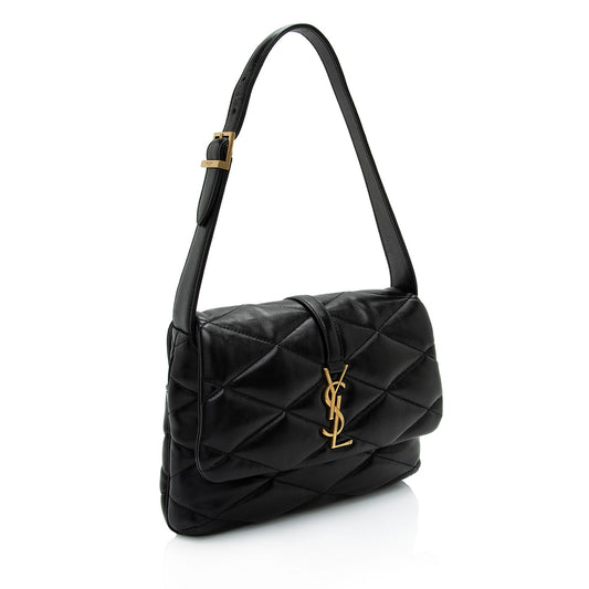 Saint Laurent Quilted Lambskin Monogram Le 57 Hobo 46zvkL