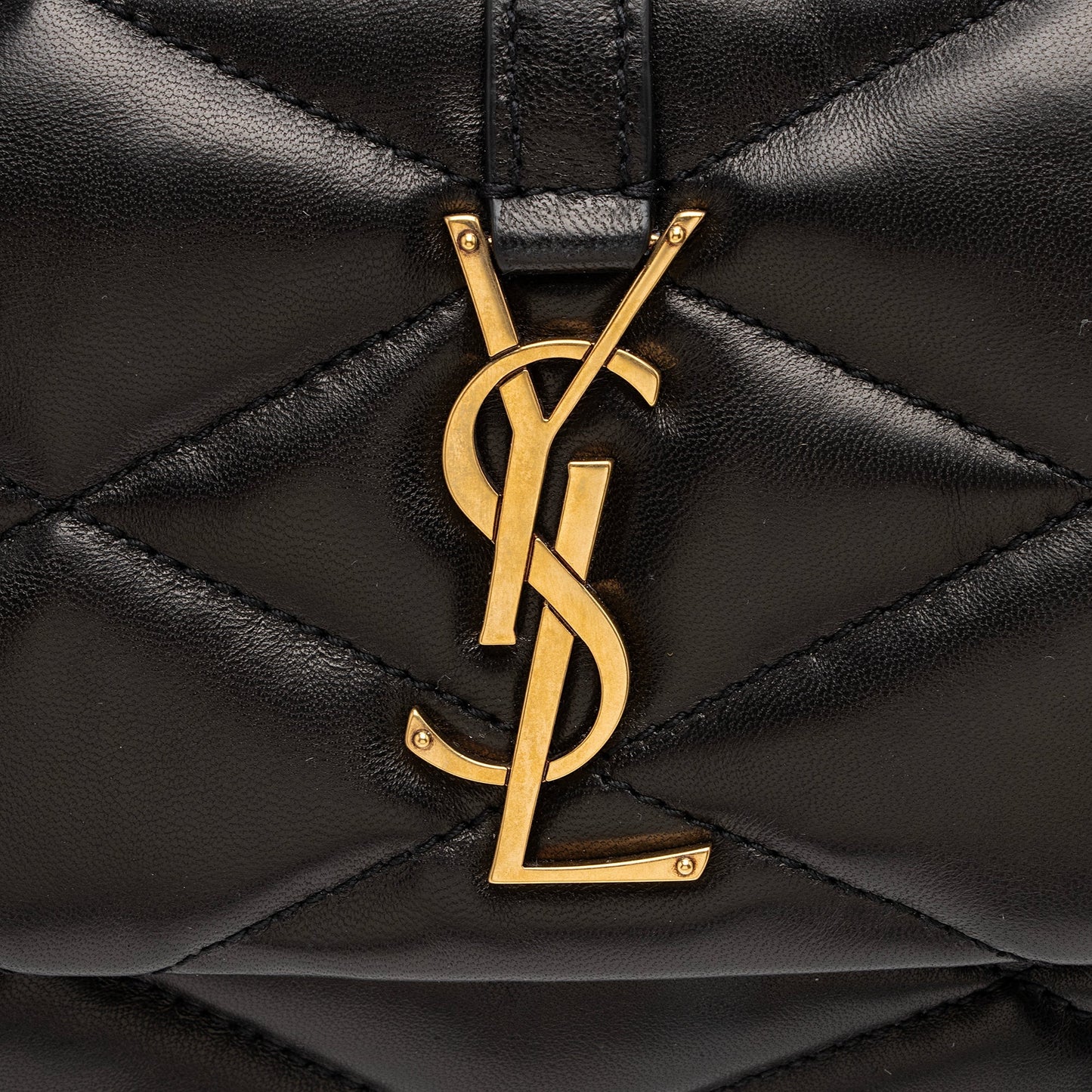 Saint Laurent Quilted Lambskin Monogram Le 57 Hobo tj7V1J