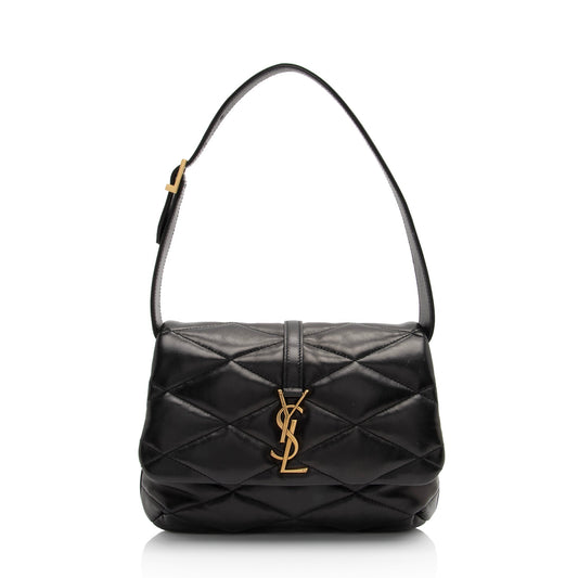 Saint Laurent Quilted Lambskin Monogram Le 57 Hobo tj7V1J