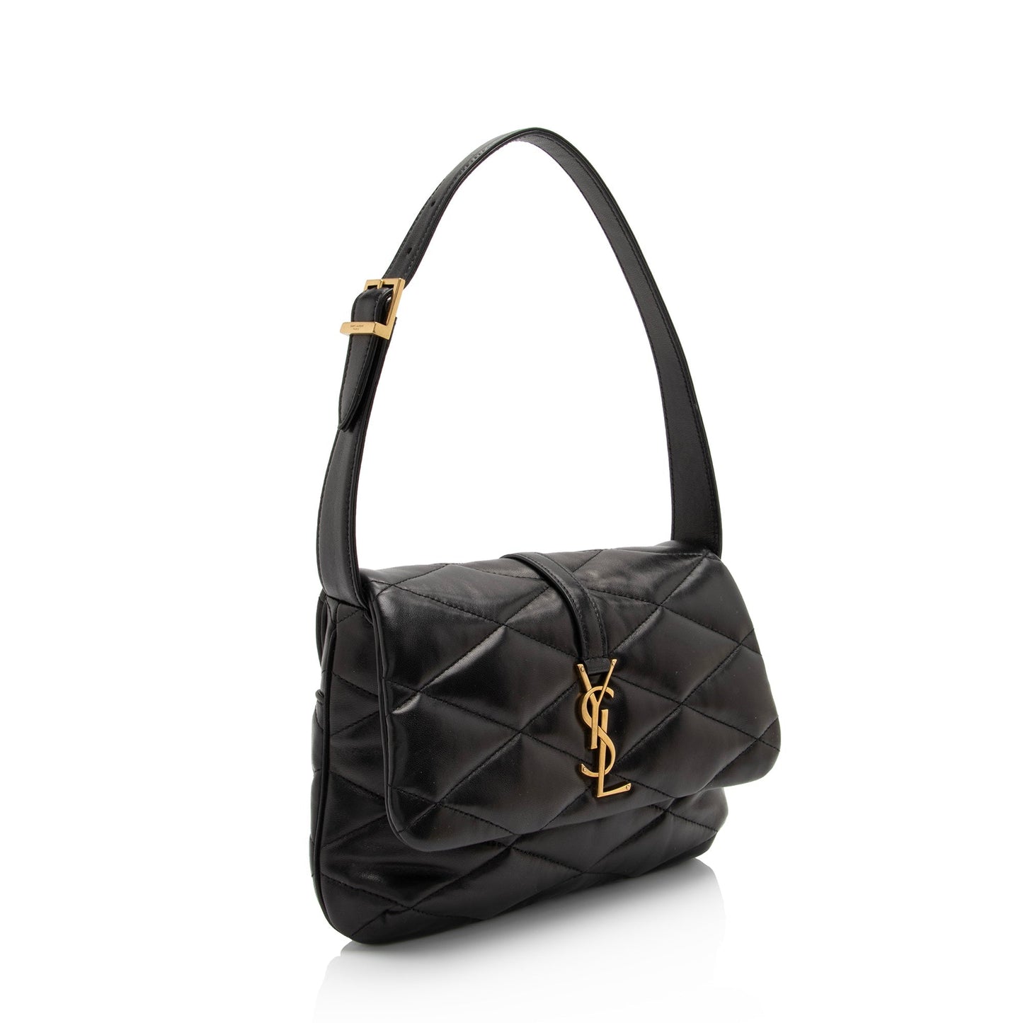 Saint Laurent Quilted Lambskin Monogram Le 57 Hobo tj7V1J