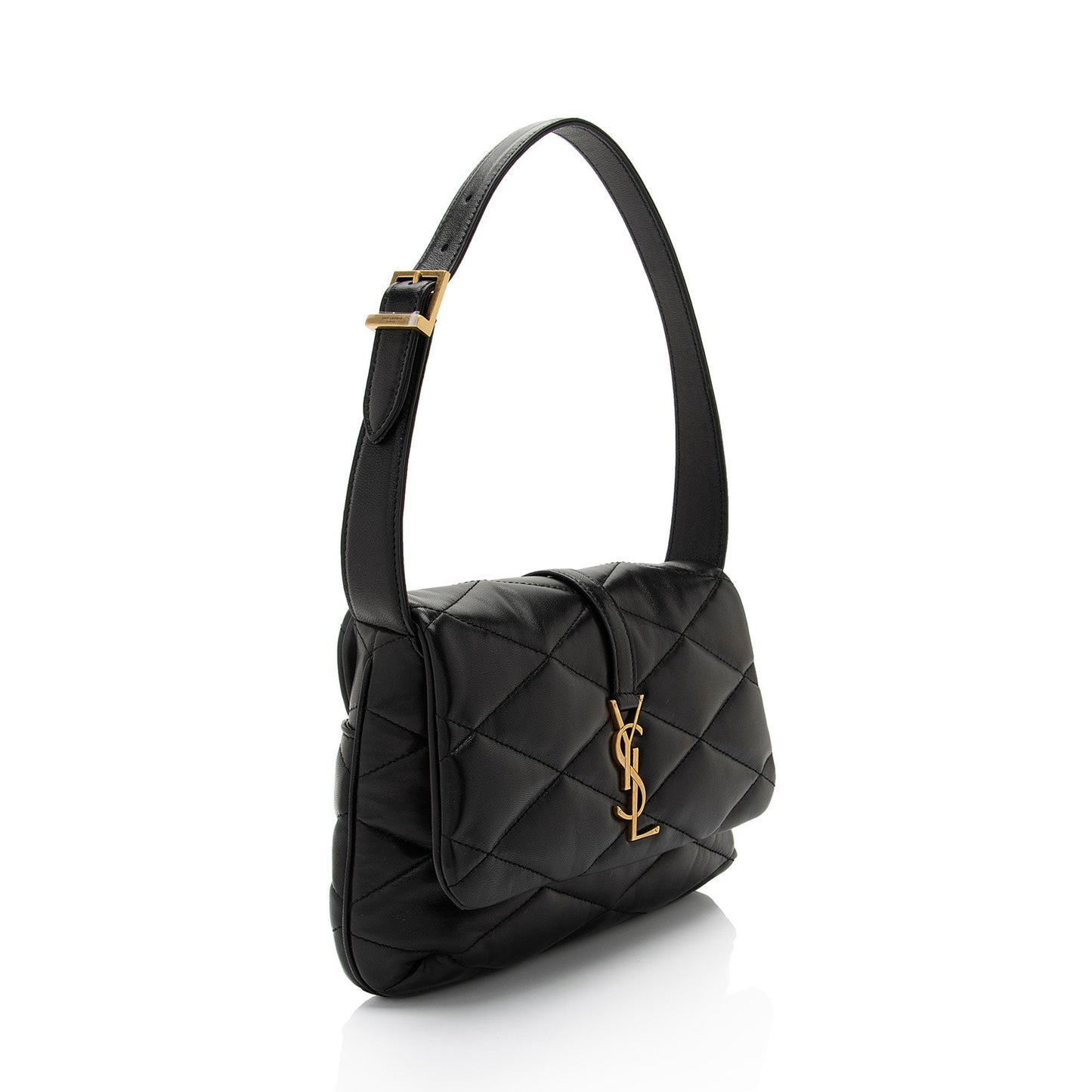 Saint Laurent Quilted Lambskin Monogram Le 57 Hobo Yp8piY