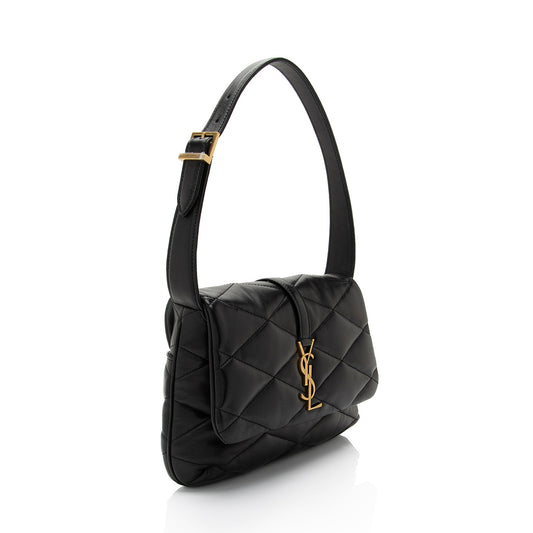 Saint Laurent Quilted Lambskin Monogram Le 57 Hobo Yp8piY