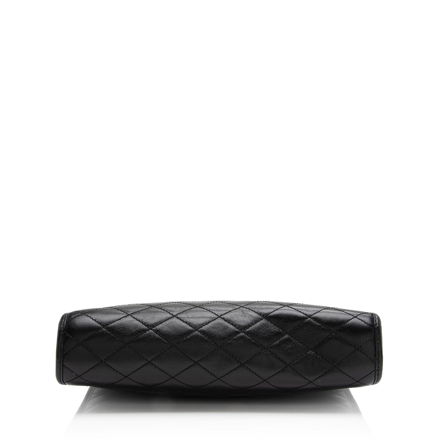 Saint Laurent Quilted Lambskin Monogram Victoire Baby Chain Clutch M6OIgU