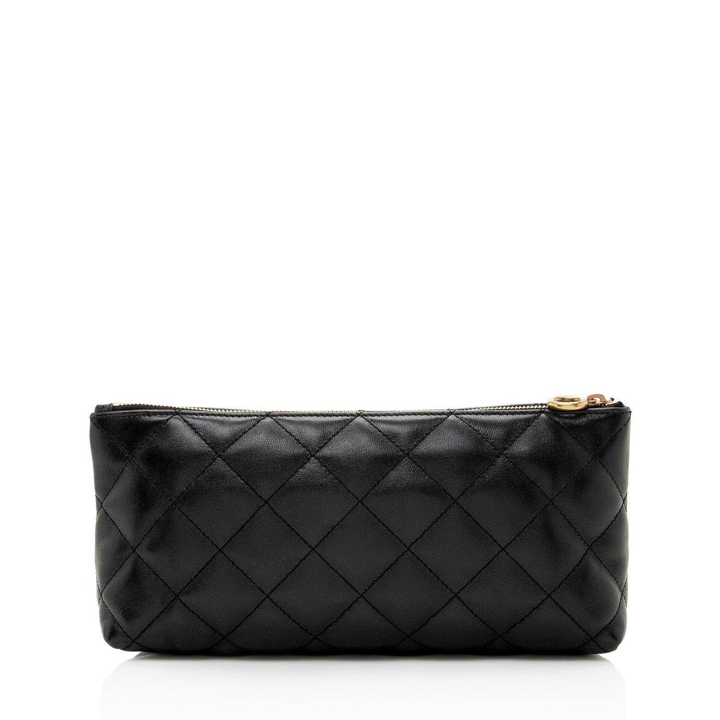 Saint Laurent Quilted Lambskin Pouch 22668