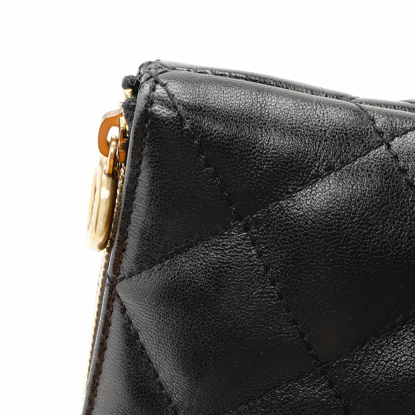 Saint Laurent Quilted Lambskin Pouch 22668
