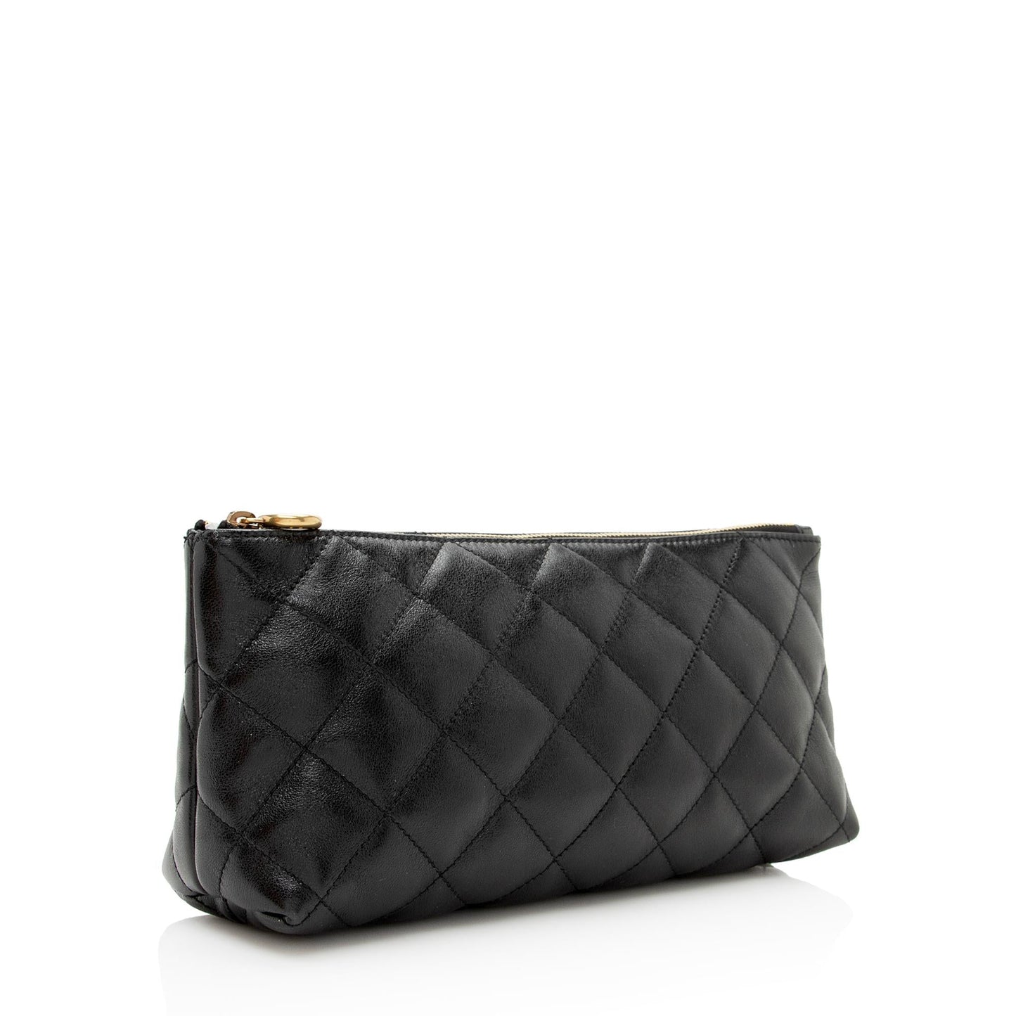 Saint Laurent Quilted Lambskin Pouch 22668