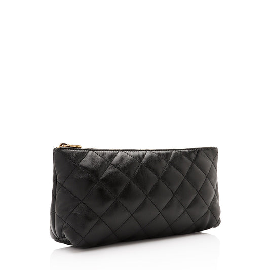 Saint Laurent Quilted Lambskin Pouch ixv7Bg
