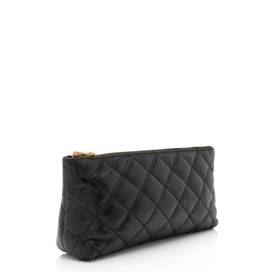 Saint Laurent Quilted Lambskin Pouch j2MZSD