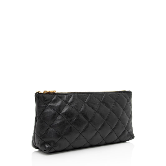 Saint Laurent Quilted Lambskin Pouch wmqUwV