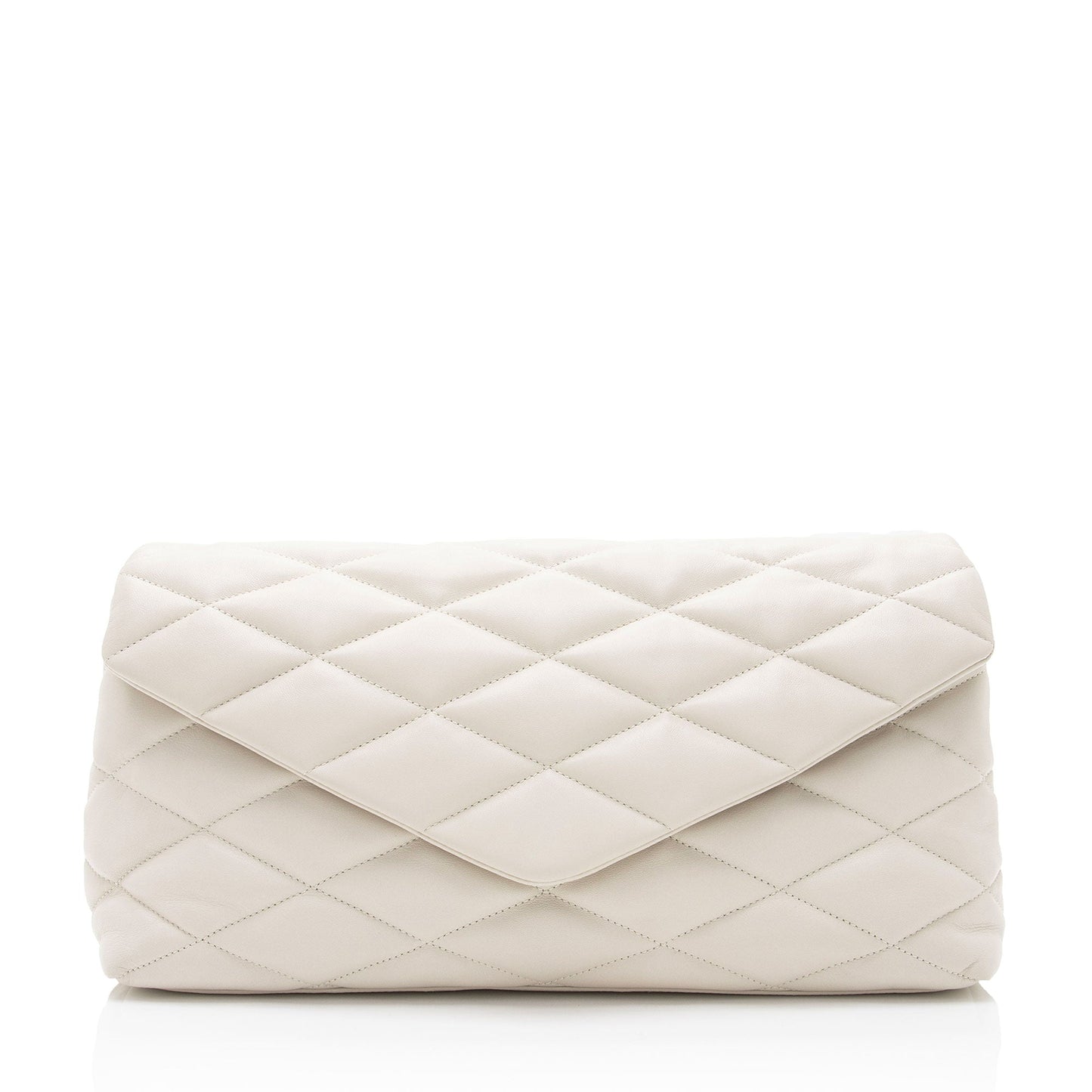 Saint Laurent Quilted Lambskin Puffer Sade Clutch Acb2VB