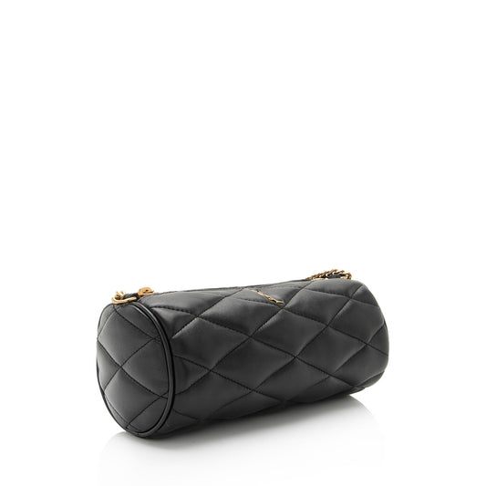 Saint Laurent Quilted Lambskin Sade Mini Tube Bag WvSgLo