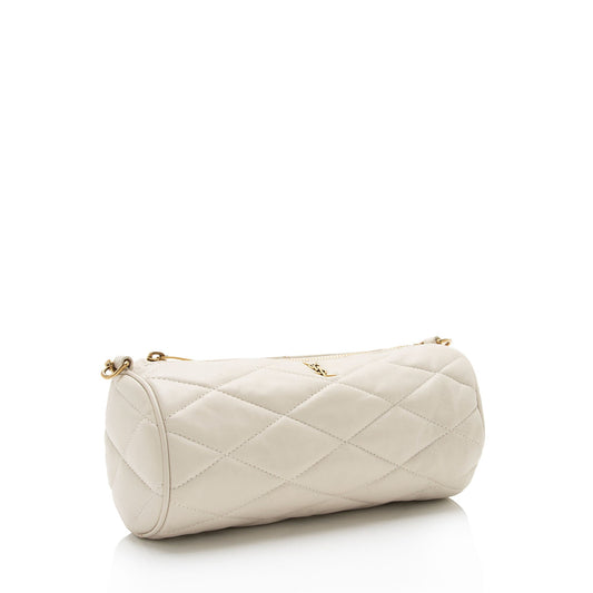 Saint Laurent Quilted Lambskin Sade Mini Tube Bag SBssyh