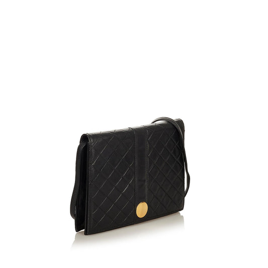 Saint Laurent Quilted Leather Crossbody Bag (SHG-26592