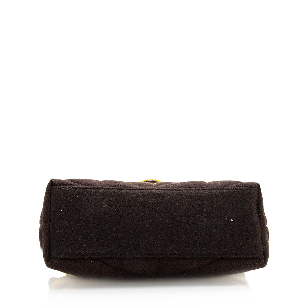 Saint Laurent Quilted Wool Loulou Puffer Shoulder Bag 19271