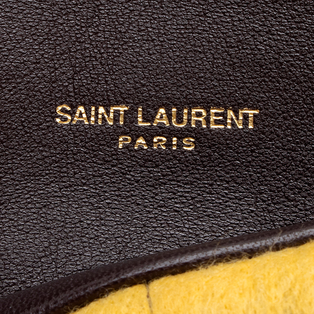 Saint Laurent Quilted Wool Loulou Puffer Shoulder Bag 19271