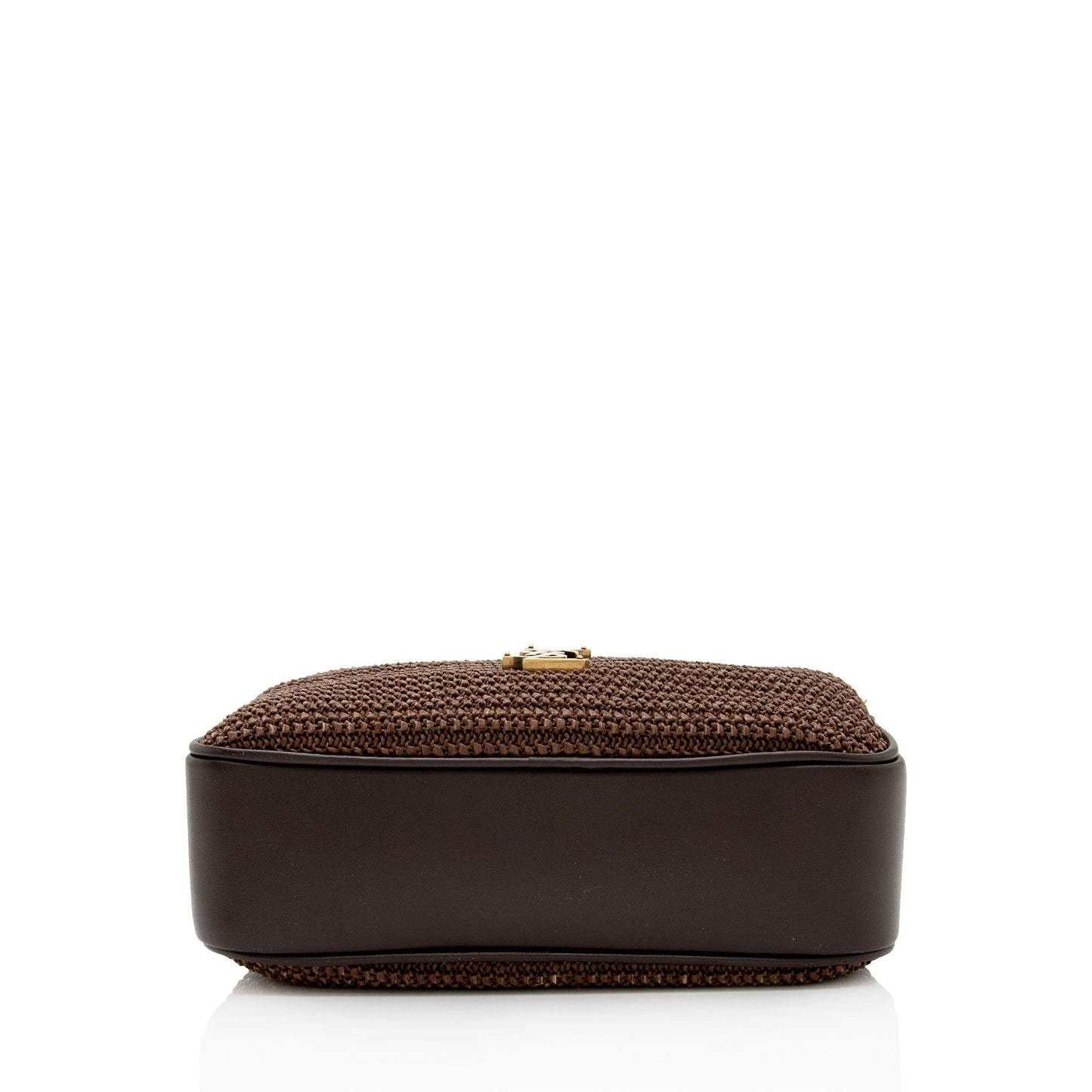 Saint Laurent Raffia Calfskin Monogram Lou Camera Bag PUUOKP