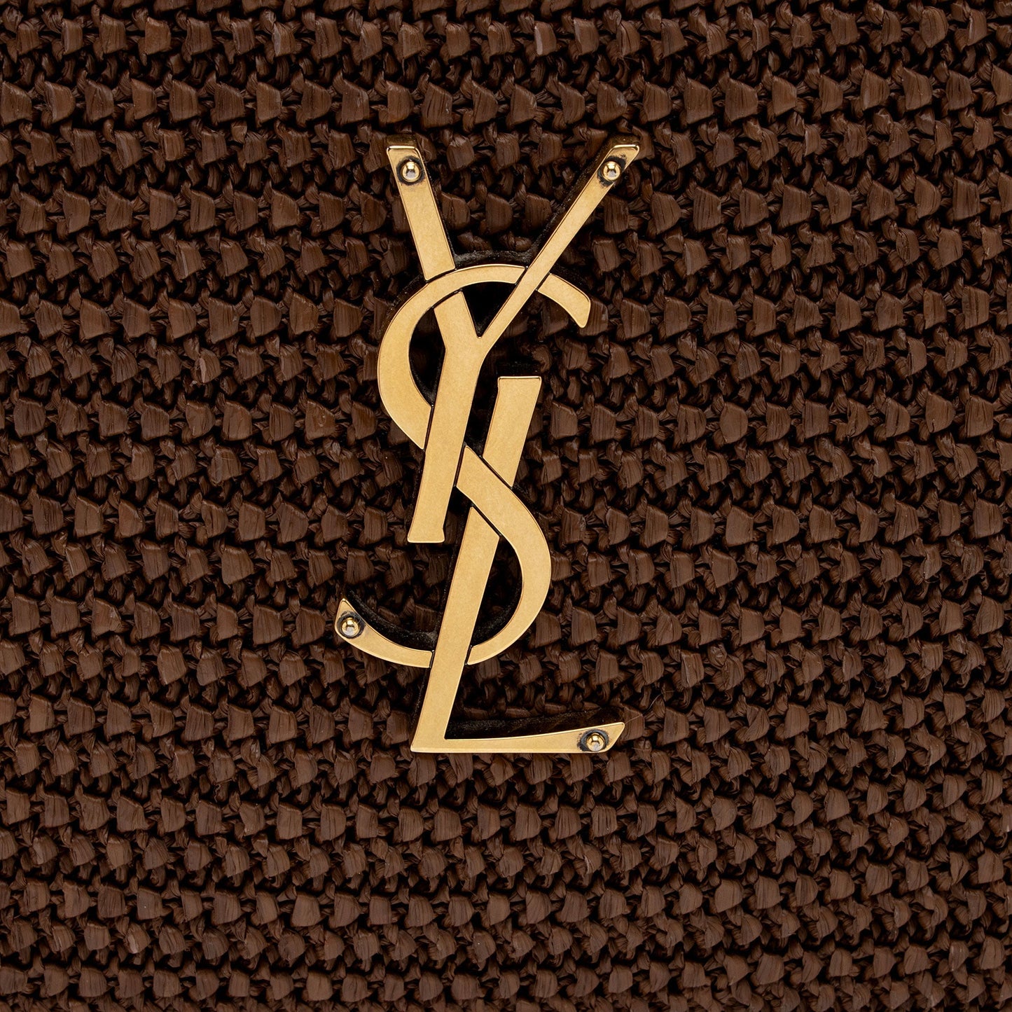 Saint Laurent Raffia Calfskin Monogram Lou Camera Bag PUUOKP