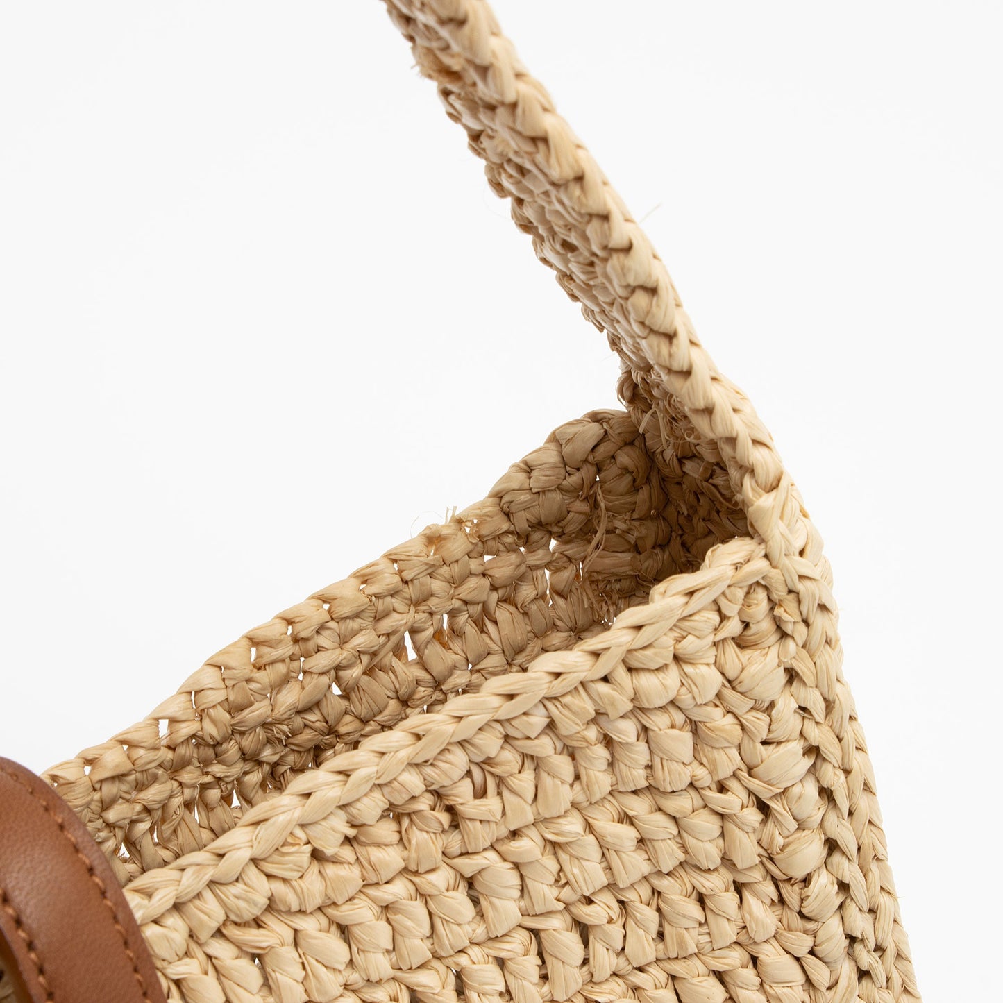 Saint Laurent Raffia Monogram Le 5 A 7 Mini Hobo jfWkf8