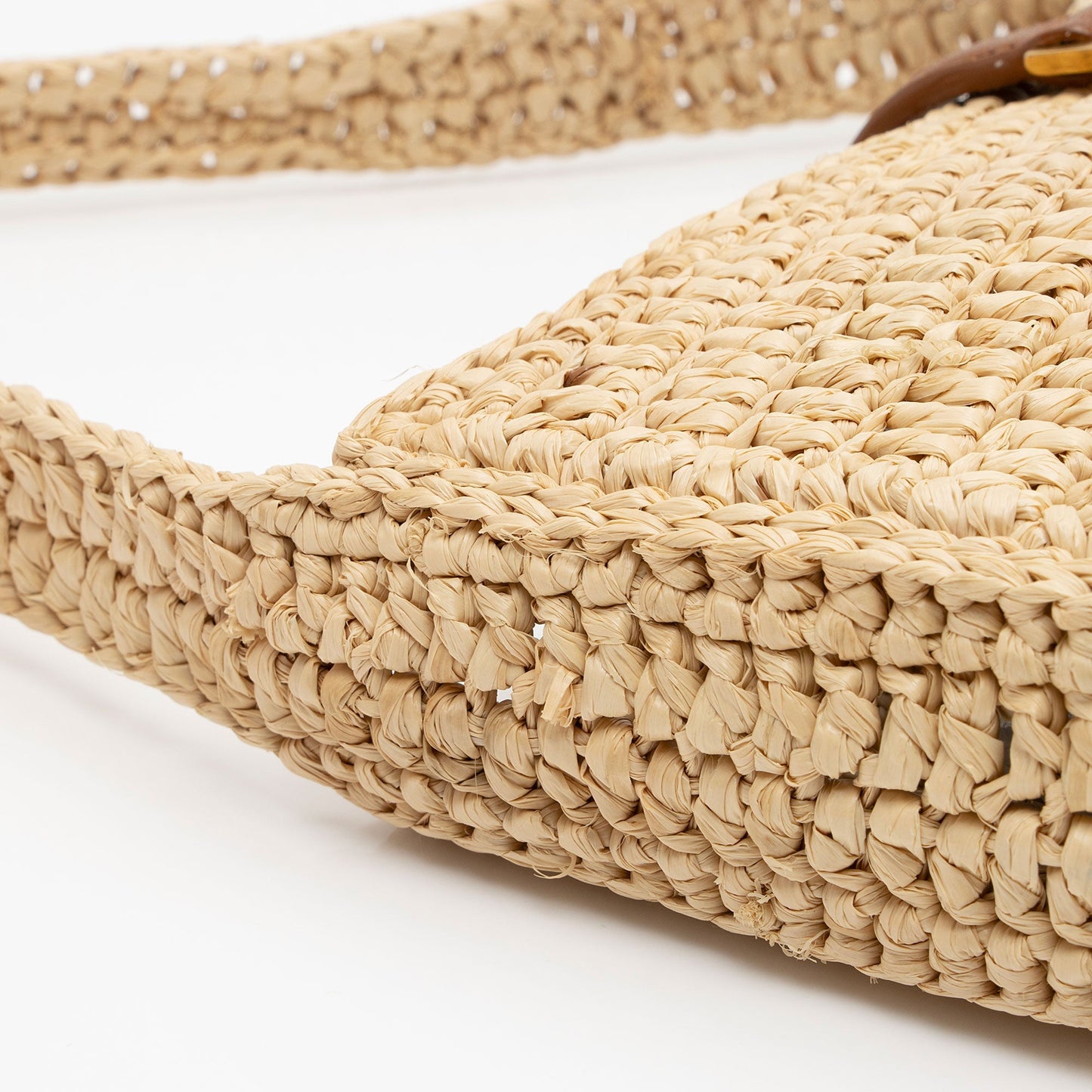 Saint Laurent Raffia Monogram Le 5 A 7 Mini Hobo jfWkf8