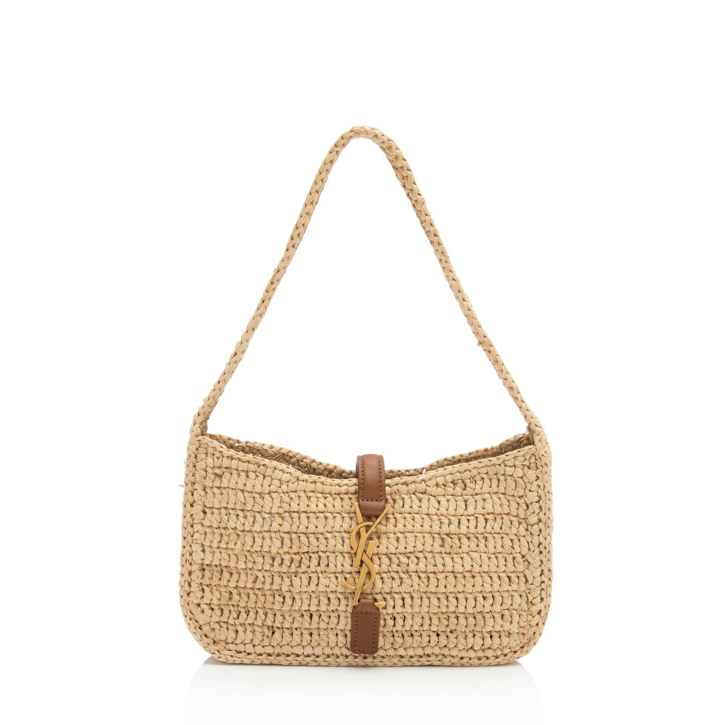 Saint Laurent Raffia Monogram Le 5 A 7 Mini Hobo jfWkf8