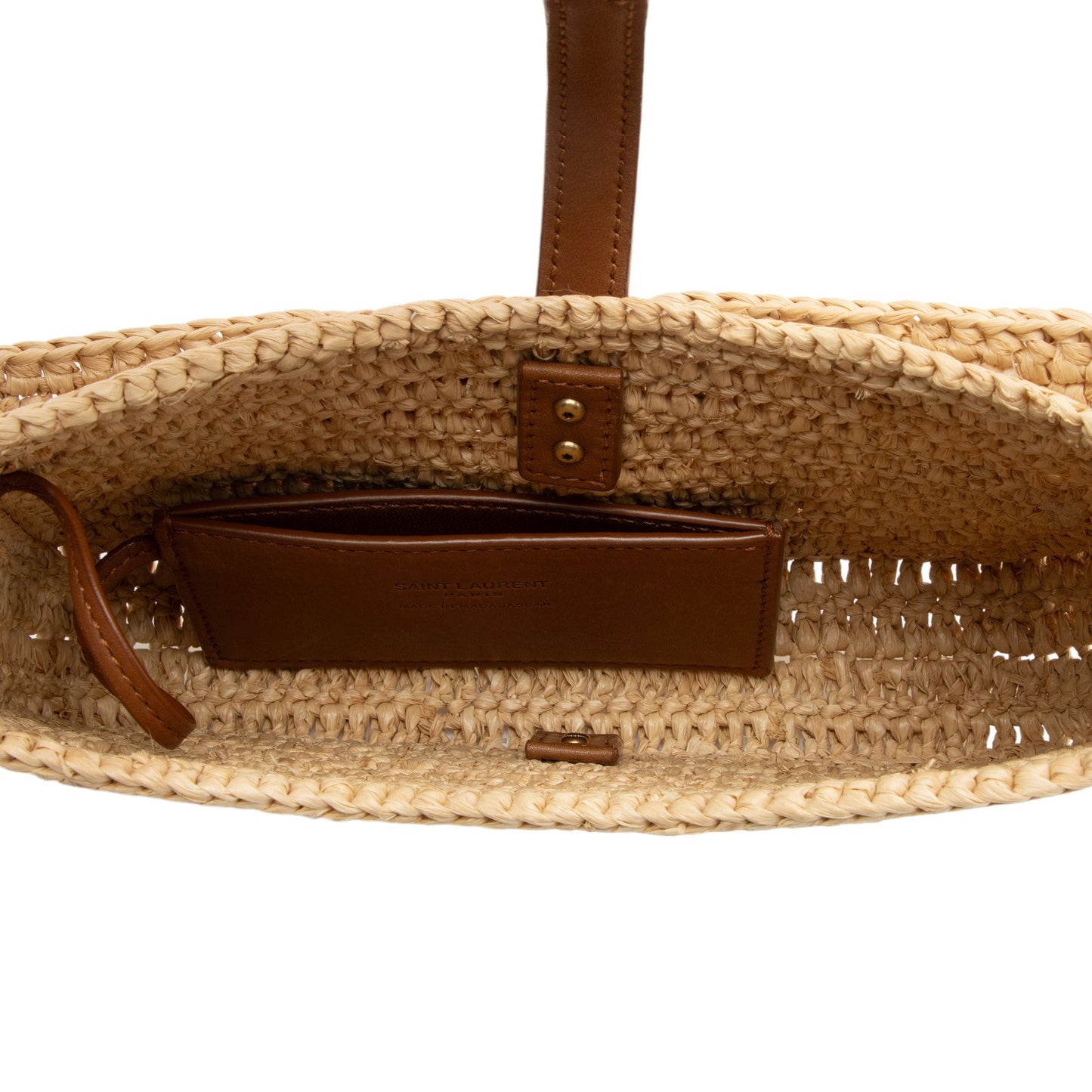 Saint Laurent Raffia Monogram Le 5 A 7 Mini Hobo jfWkf8