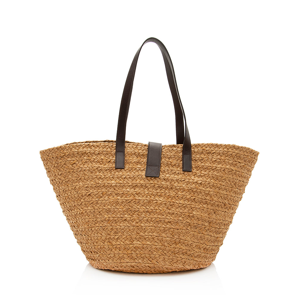 Saint Laurent Raffia Panier Tote 19939