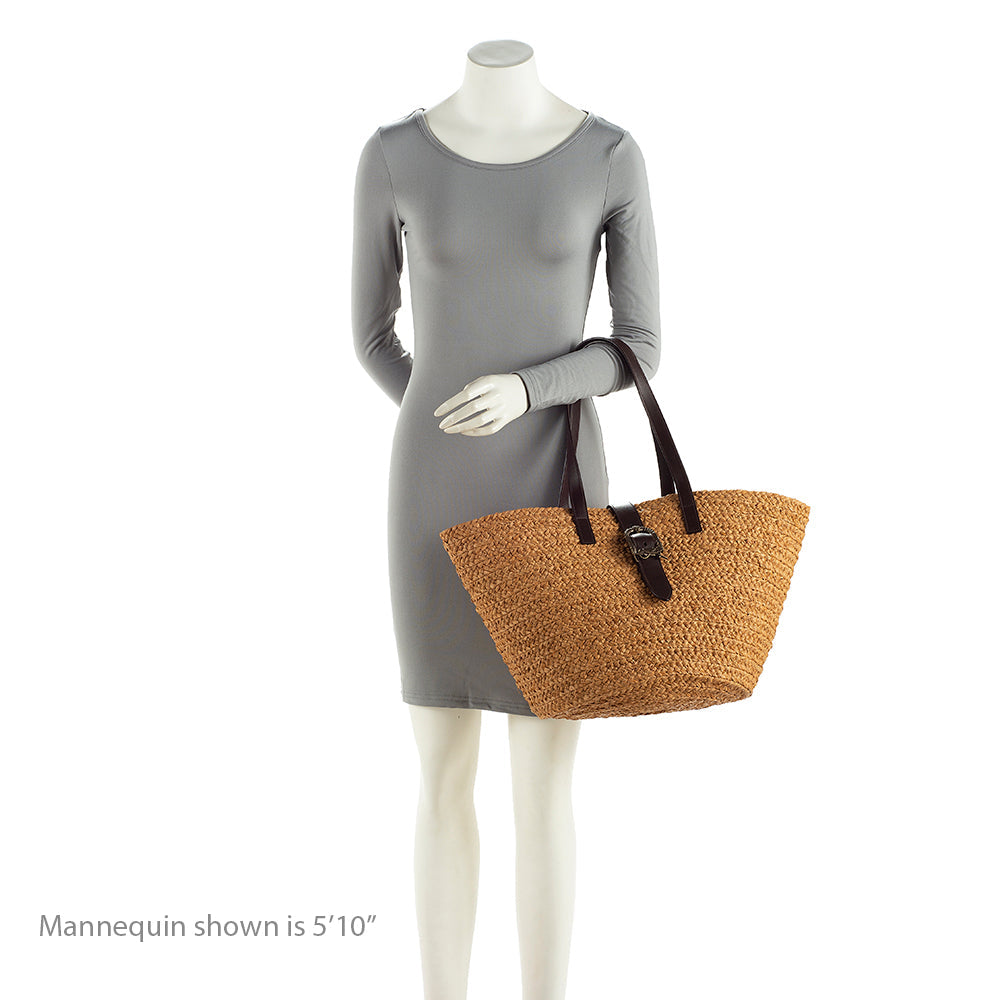 Saint Laurent Raffia Panier Tote 19939