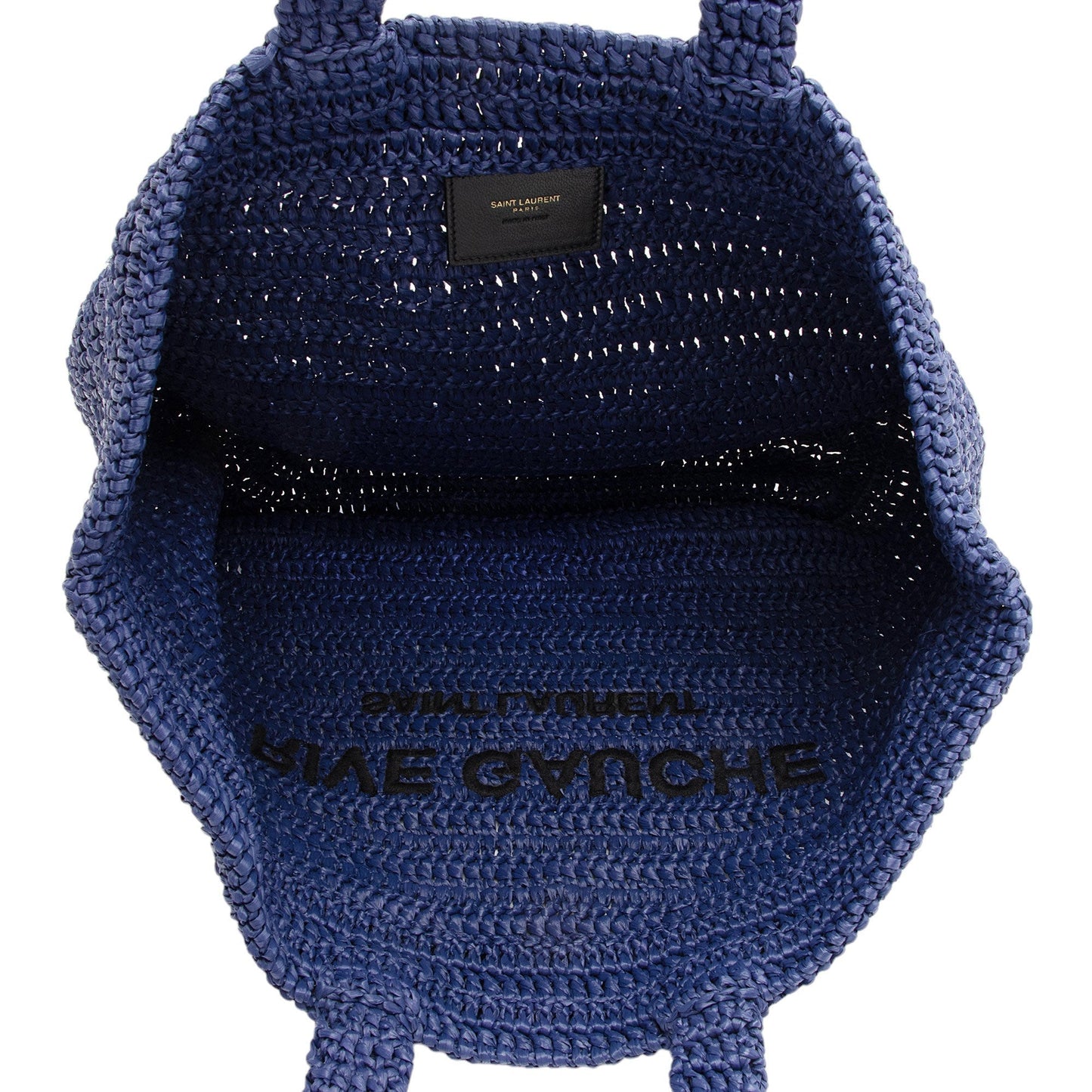 Saint Laurent Raffia Crochet Rive Gauche Tote wRDZQh