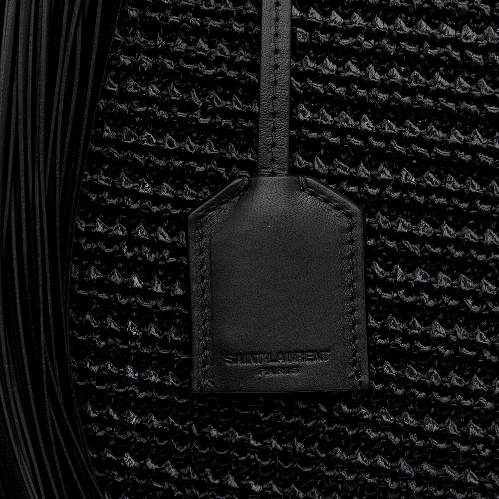 Saint Laurent Raffia Tassel Shopping Tote 14713