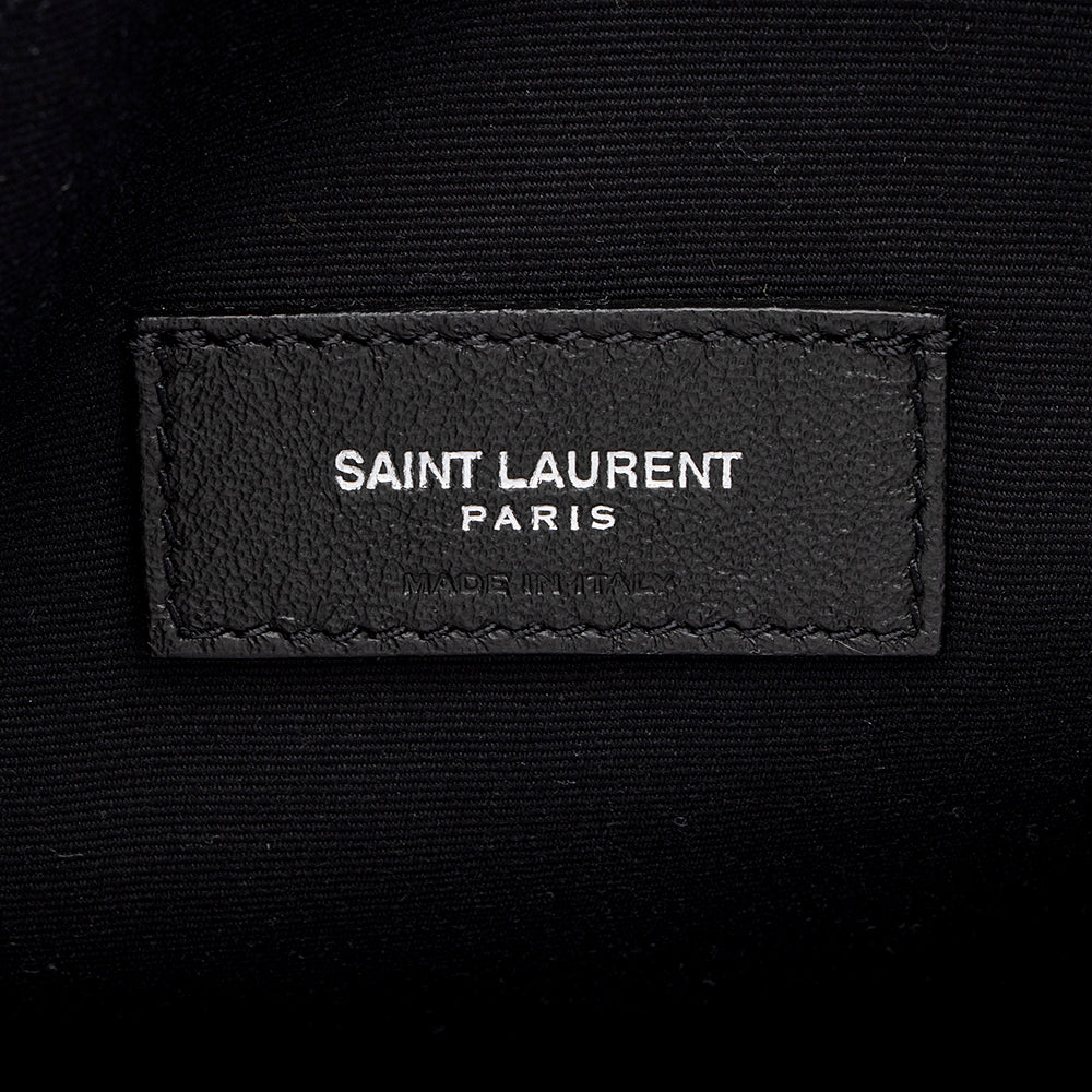 Saint Laurent Leather Teddy Small Bucket Bag 18098