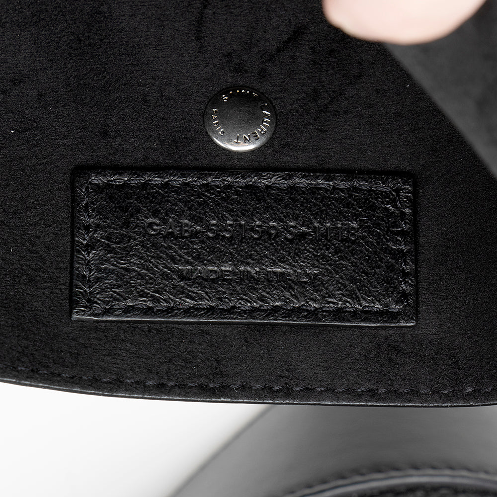 Saint Laurent Leather Teddy Small Bucket Bag 18098