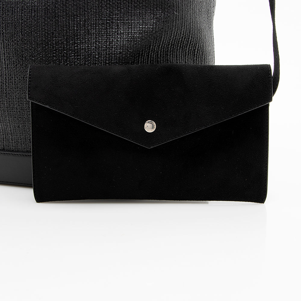Saint Laurent Leather Teddy Small Bucket Bag 18098